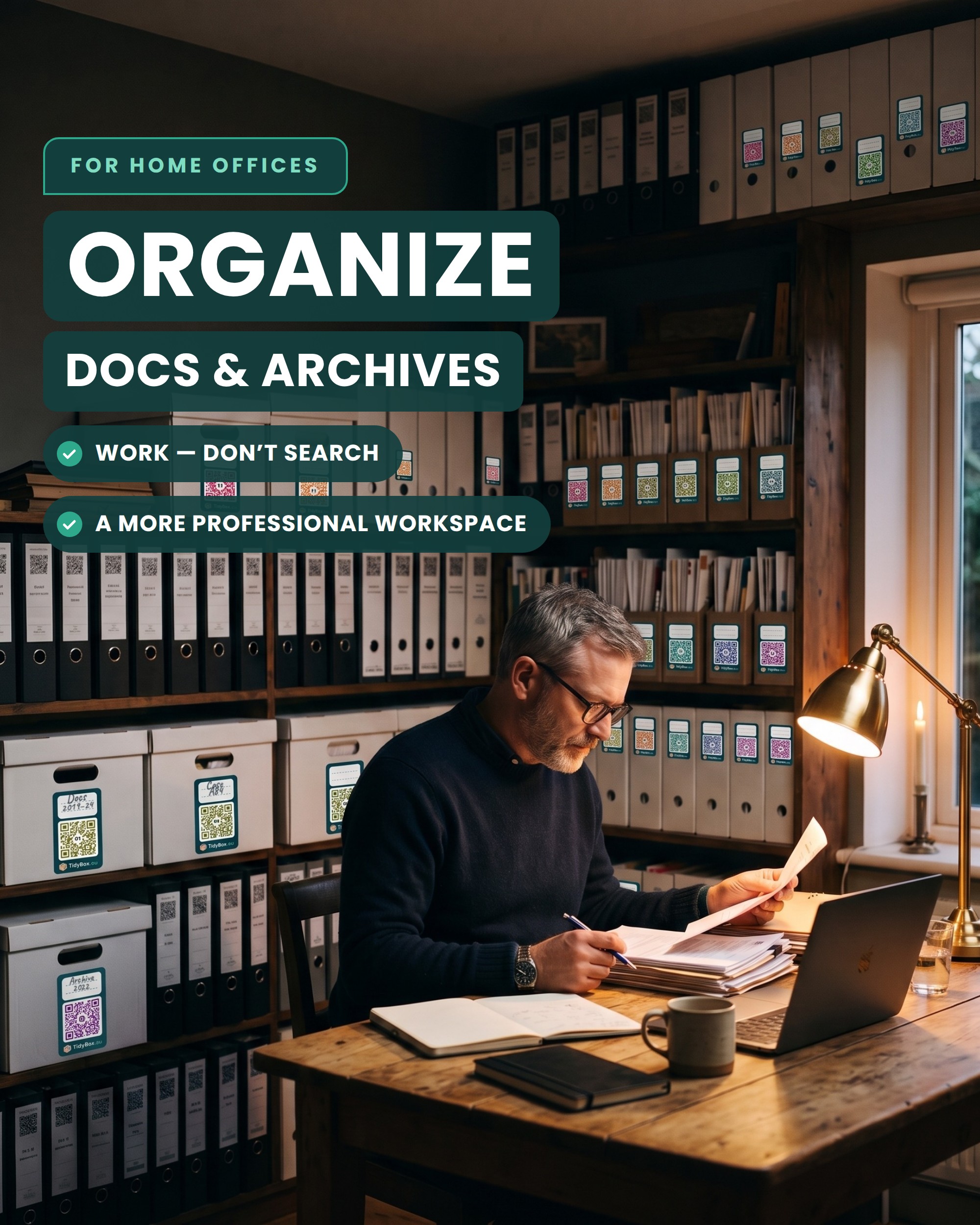 Smart QR Code Labels – AI Photo Inventory for Binders, Document Archive, Pantry & Shoe Boxes — Photo 6